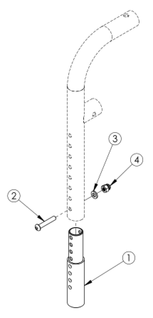 Front Mount Hanger Extension parts diagram