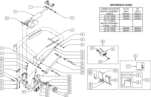 S626 Actuator Assembly Discontinued parts diagram