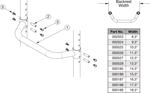 Clik Adjustable Height Rigidizer Bar parts diagram