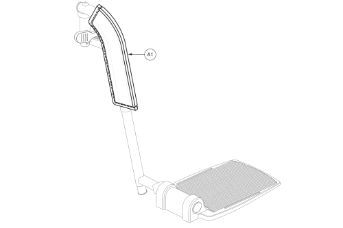 Neoprene Footrest Sleeves, Pair parts diagram