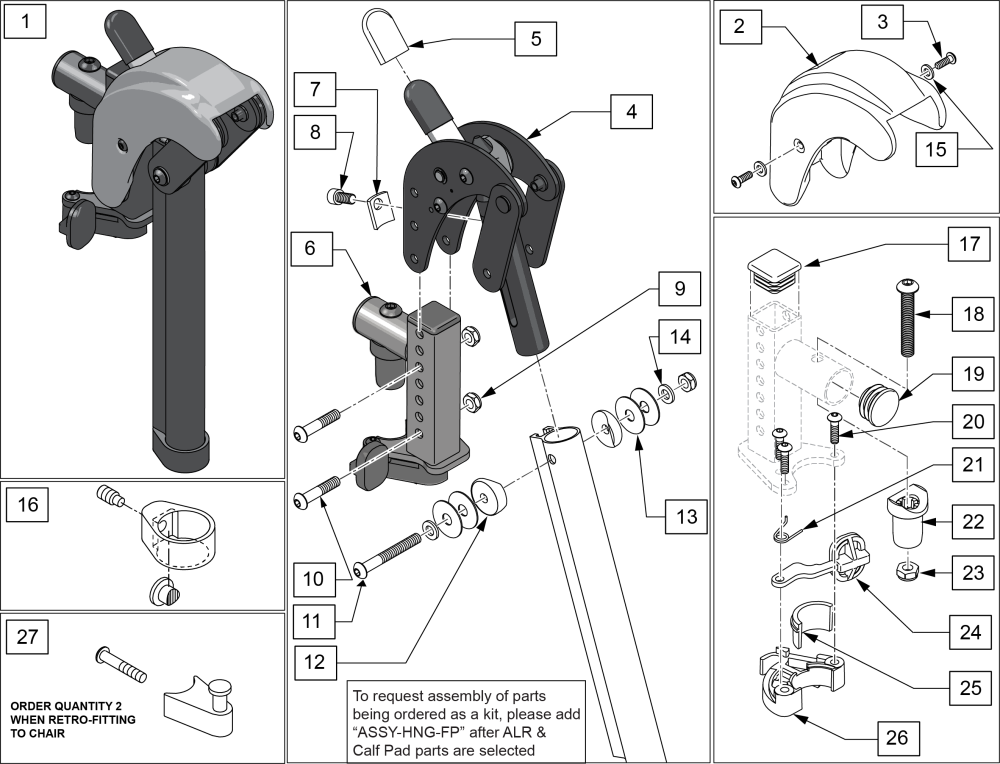 Alr (latch Stud Style) (disc. 2/6/17) parts diagram