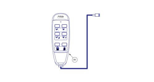 6 Button Hand Control, Ele144505 parts diagram