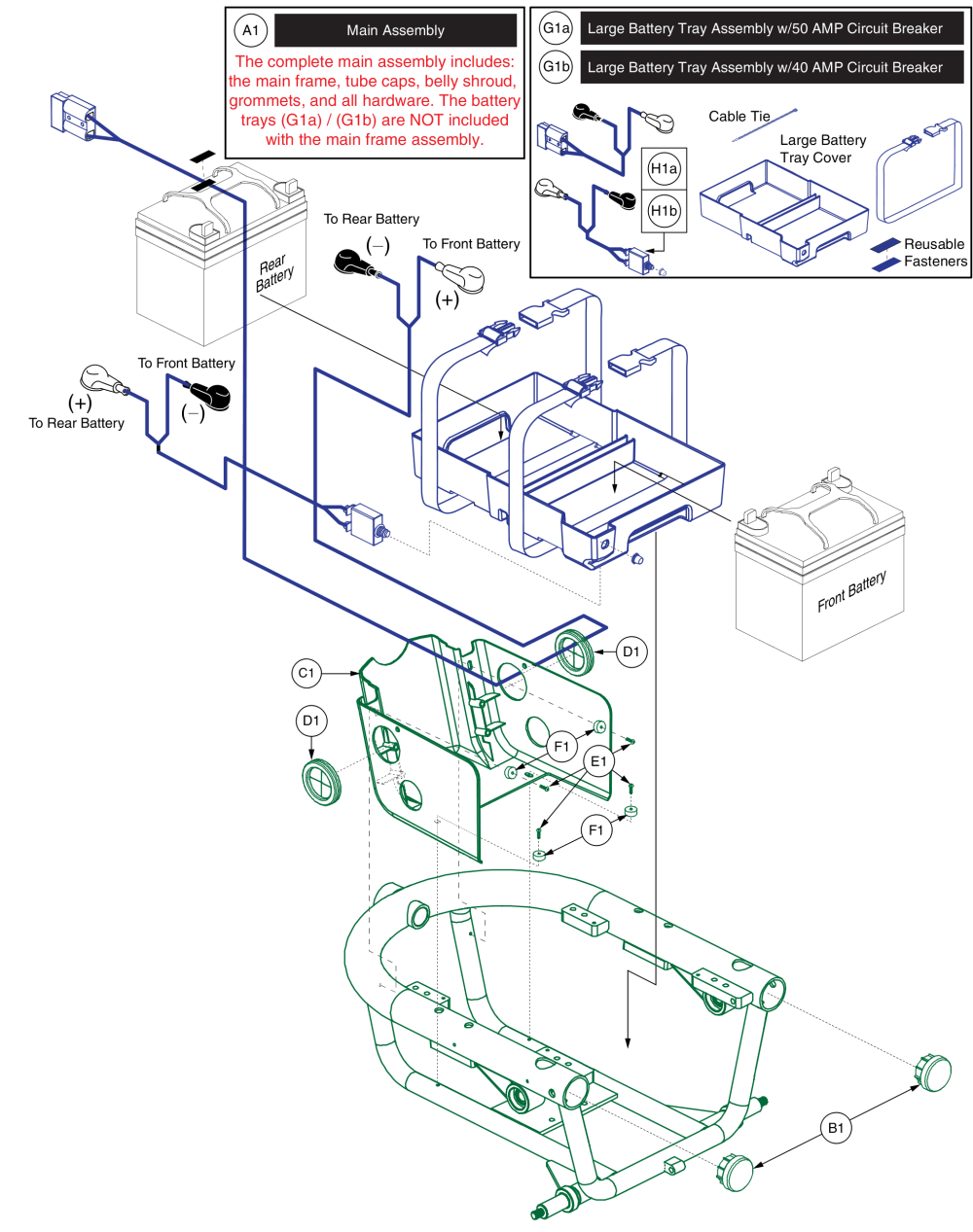 Main Frame For Seat Towers, J/q 610 parts diagram