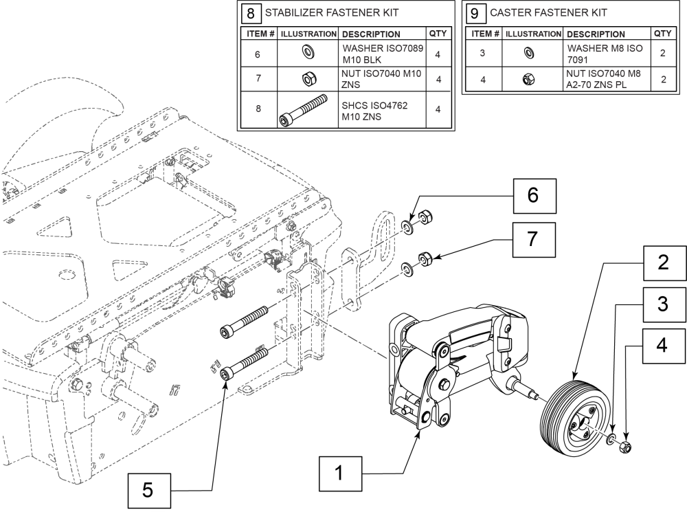 Rear Dynamic Stabilizer parts diagram