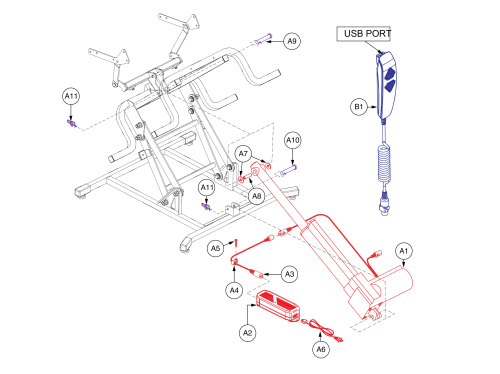 Dual Lead Slave Motor W/capacitor parts diagram