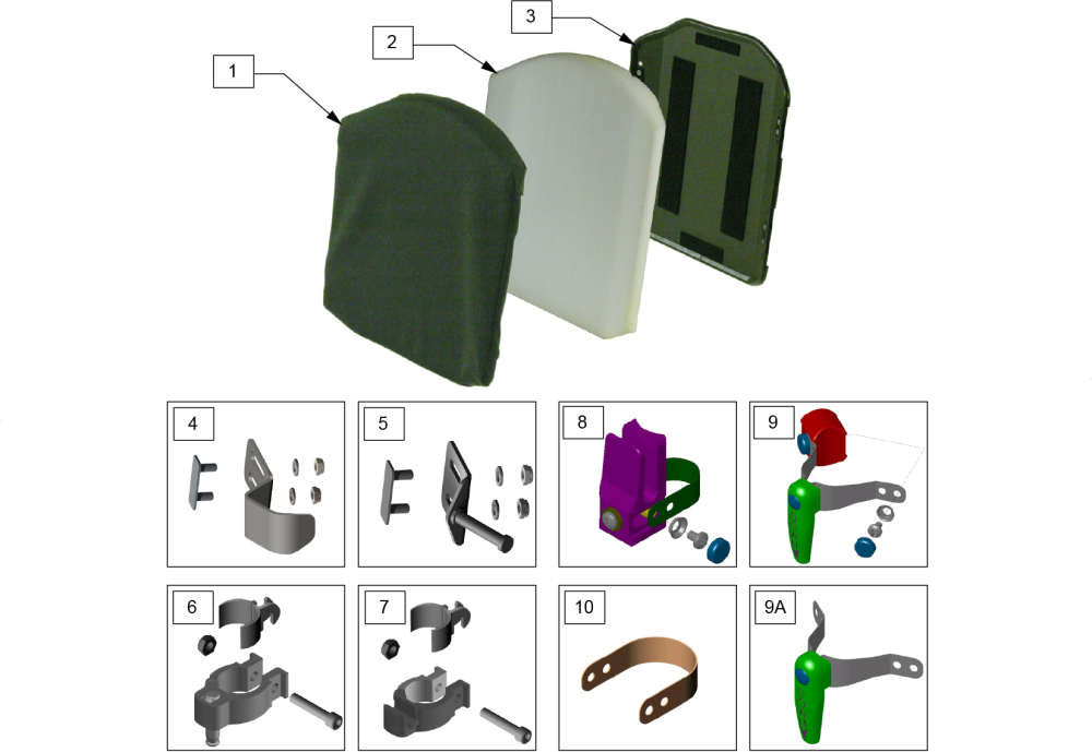 Jay Basic Back Discontinued parts diagram