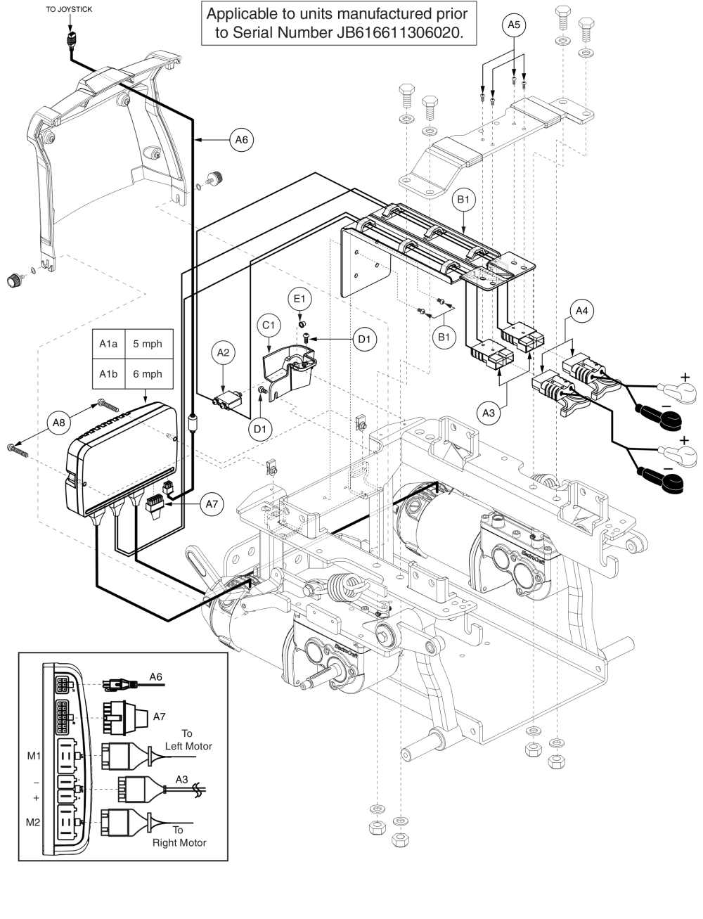 Ne+ Electronics Assy, Q6 Edge parts diagram