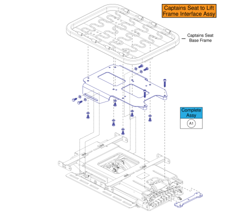 Sof Ilevel Captains Seat To Reac Lift Frame Interface parts diagram