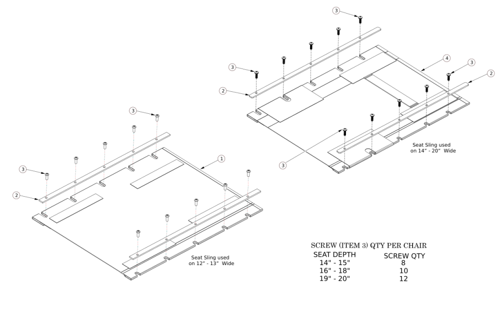 Ethos Seat Upholstery parts diagram