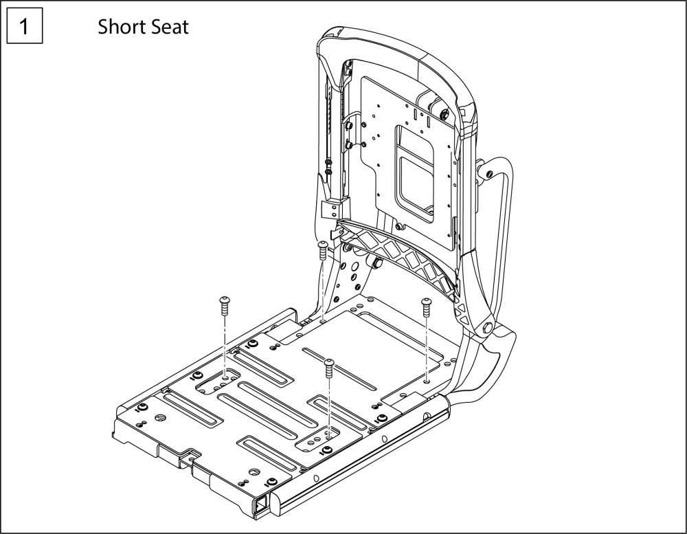 Pro Seating Complete Assemblies Semi-recline Power Back parts diagram