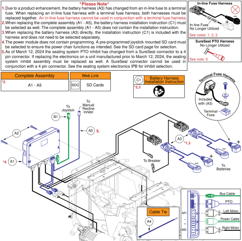 Ql3 Electronics, Accu-trac Motors, Man. Recline, Stretto parts diagram