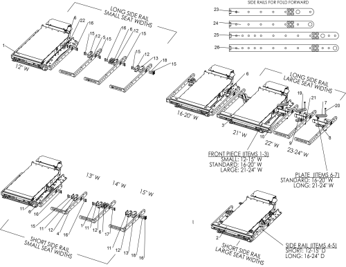 Seat Unit Ancilliary Parts parts diagram