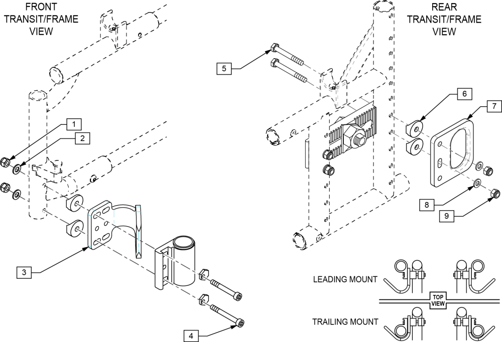 Transit Kit Quickie 2 parts diagram