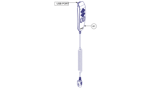 Usb Hand Control Assy, Power Headrest, Dgn1702562 parts diagram