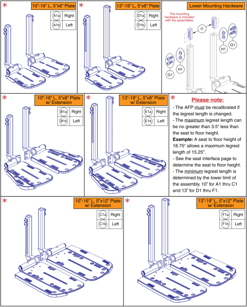 Afp Lower's And Footplates, 4front 2, Tru Balance® 4 parts diagram