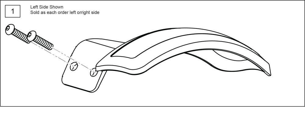 Mudguards parts diagram