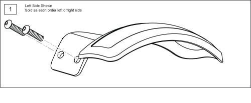 Mudguards parts diagram