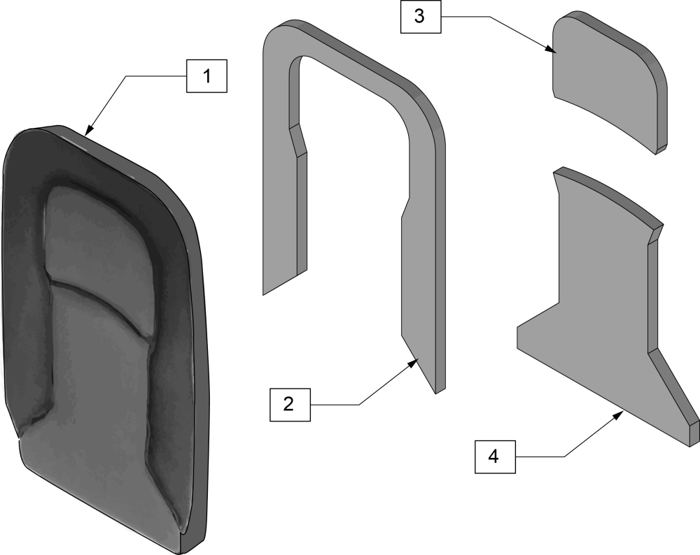 Moderate Back Cushion parts diagram