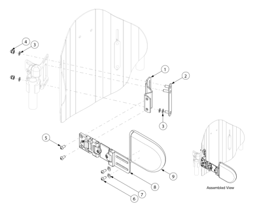 (discontinued) Axiom Adjustable Swing Away Laterals For Axpb parts diagram
