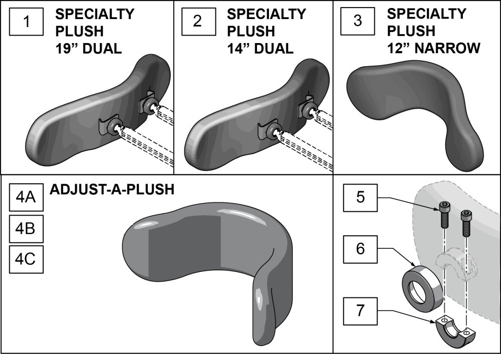 Specialty Plush Replacement Foam And Covers parts diagram