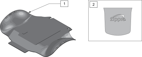 Zippie Q300m- Shroud parts diagram