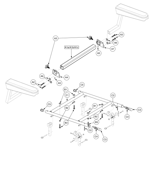 H -frames - Quantum 1114 / Jazzy 1113, Pinchless - 1113 Pinchless 16-20w parts diagram