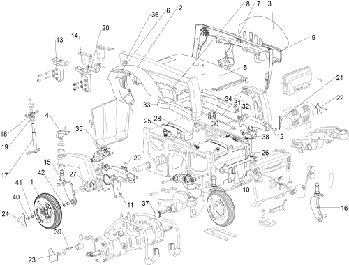 360 Chasis parts diagram