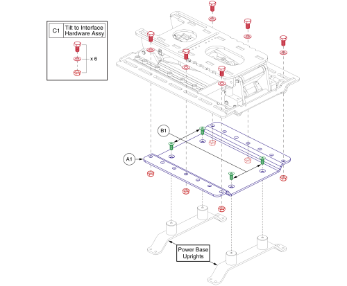 J6 Tilt (tb3.5) Interface, Tb3 parts diagram