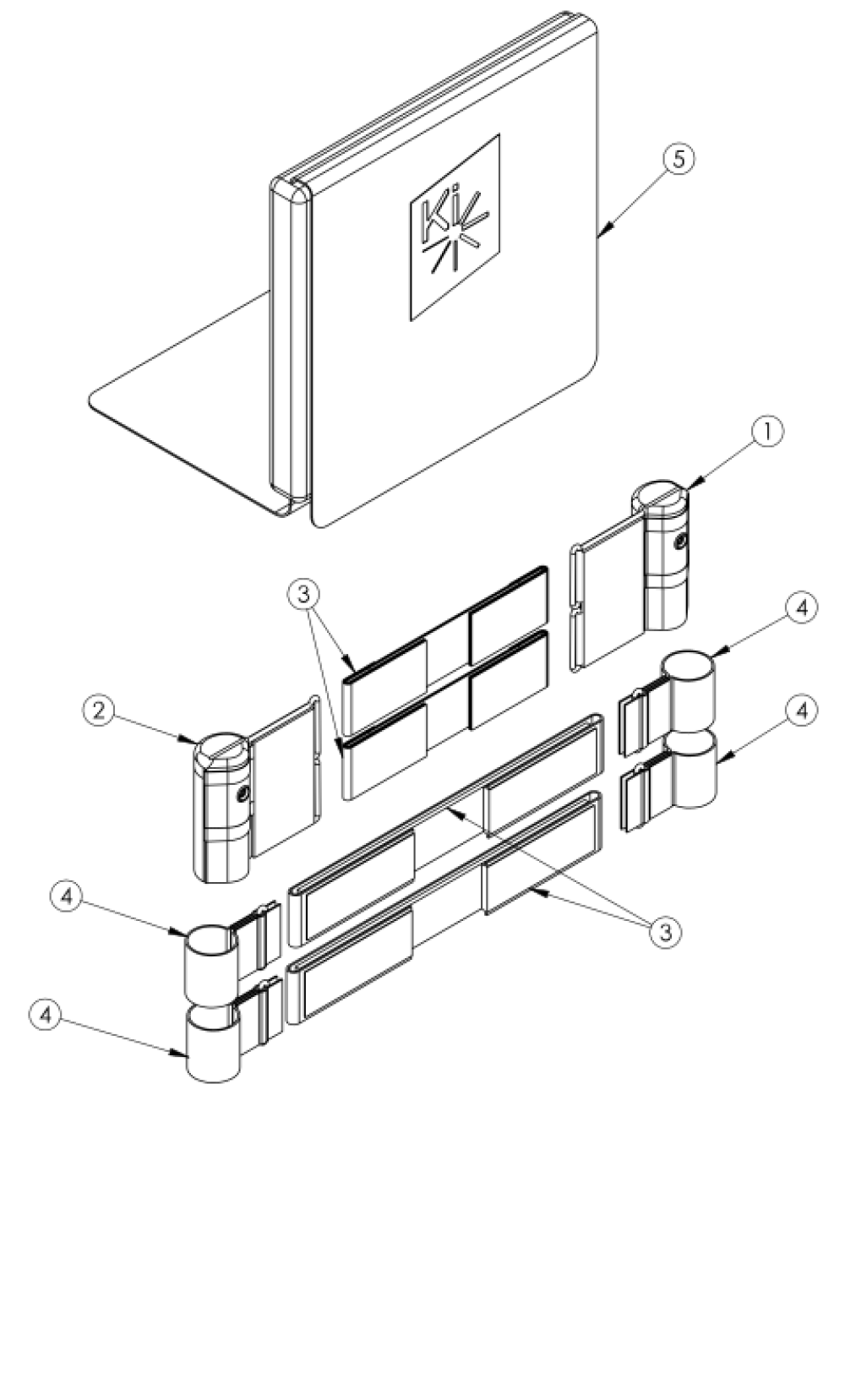 Discontinued Catalyst Half Folding Back Tension Adjustable Back Upholstery parts diagram