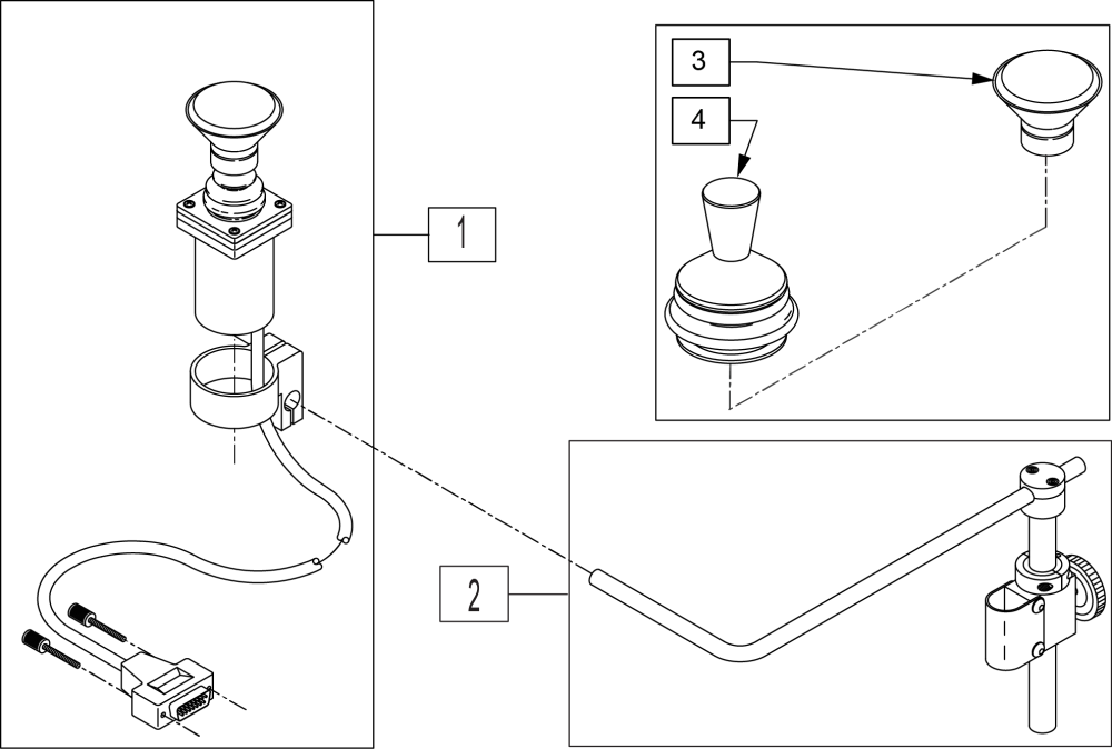 Mini Proportional Chin Control parts diagram