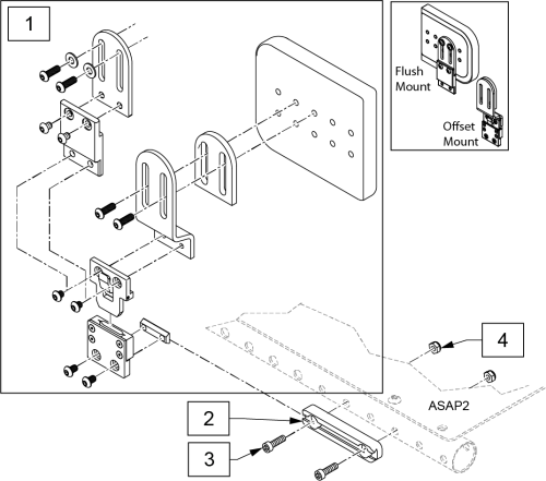 Zm310 Thigh Support parts diagram