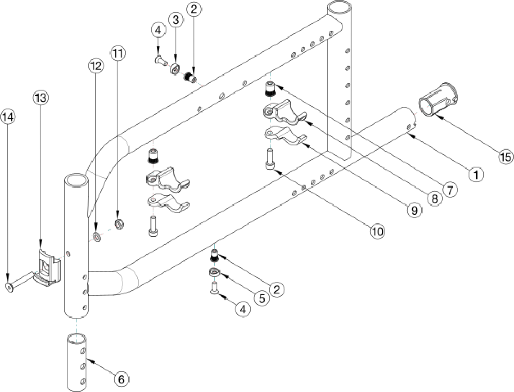 Catalyst E Side Frame Assembly parts diagram