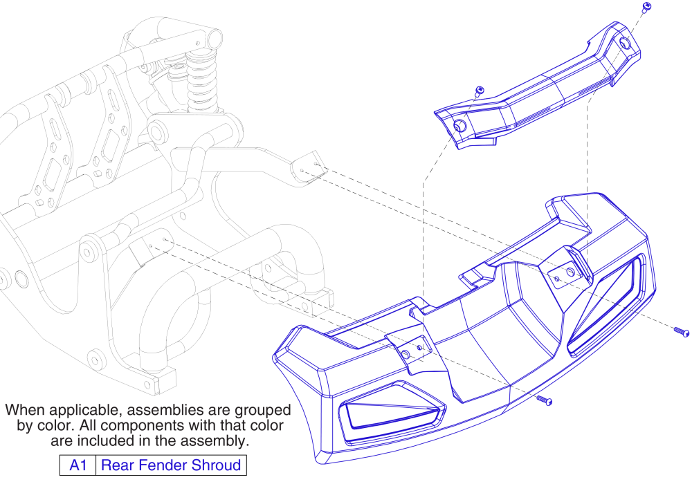 Rear Bumper, Jazzy Zts parts diagram