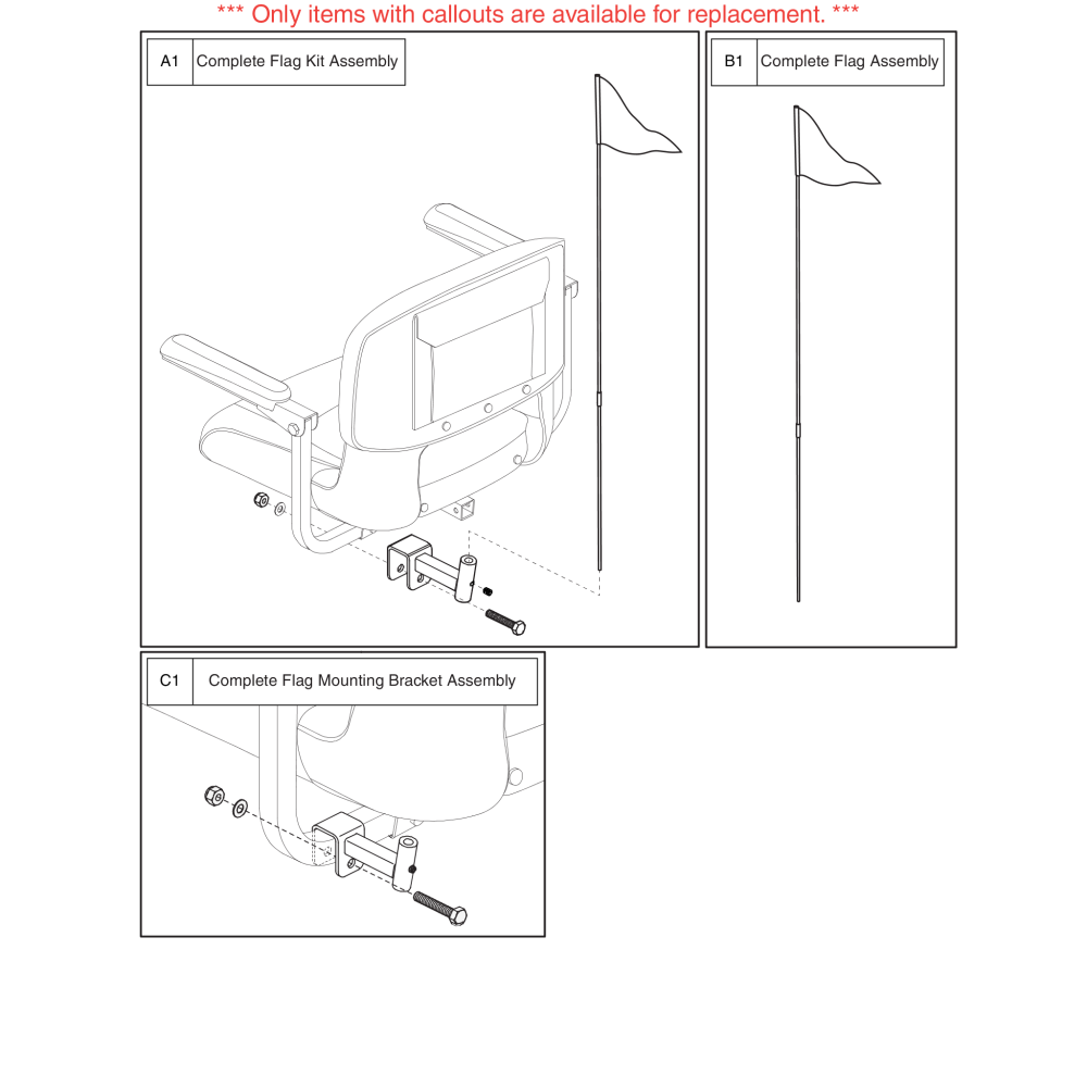 Gogo Lx & Jazzy Zero Turn Scooter parts diagram