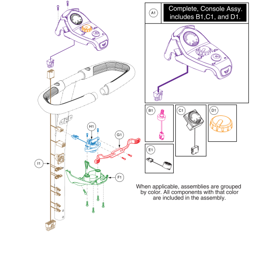 Console Electronics, Jazzy Zts parts diagram