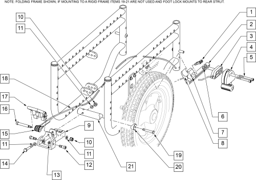 Footlock parts diagram