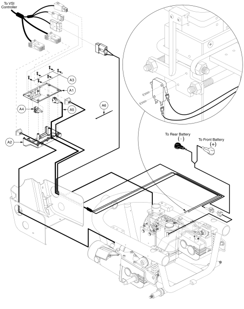 Vsi, Power Seat Thru Joystick, Off-board Charger, Electrical Assembly, Jazzy 610 parts diagram