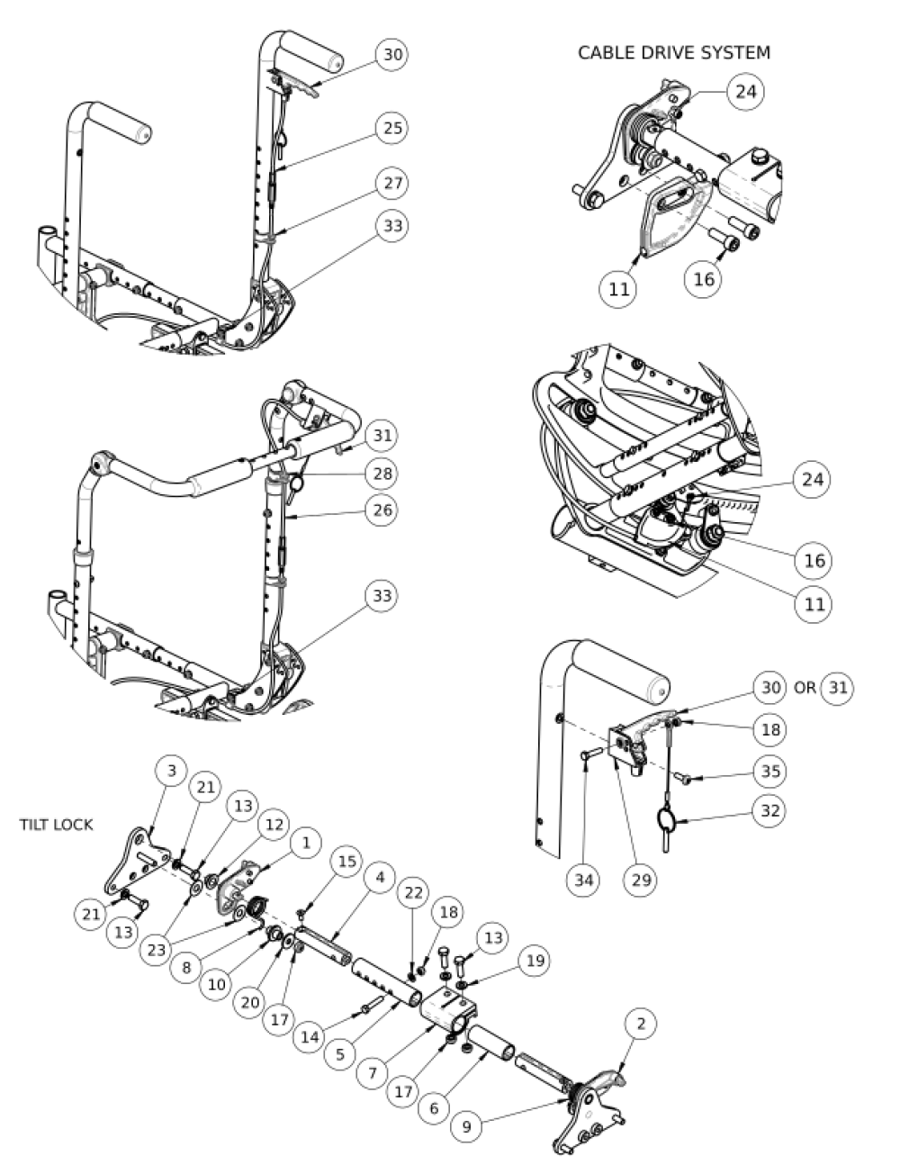 (discontinued 1) Focus Cr Hand Tilt parts diagram