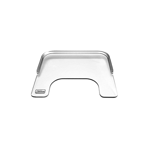Clear Wheelchair Tray With Aluminum Rim