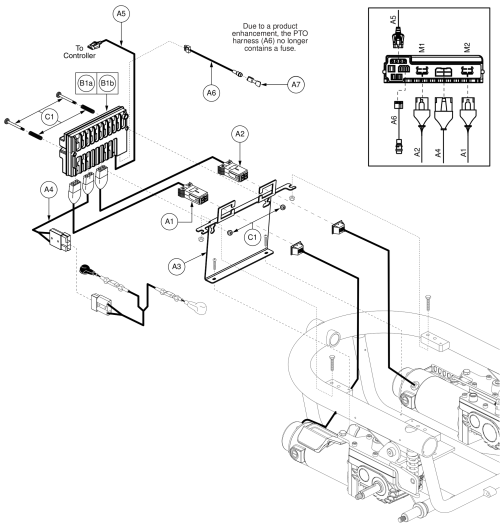 Vr2 Electronics, Tilt Thru Toggle/future Actuator Expansion, Off-board Charger, Q610 parts diagram