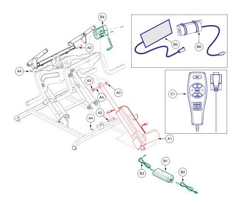 Lc358, Dual Lead Motor,slave Motor,w/capacitor, Heat And Massage parts diagram