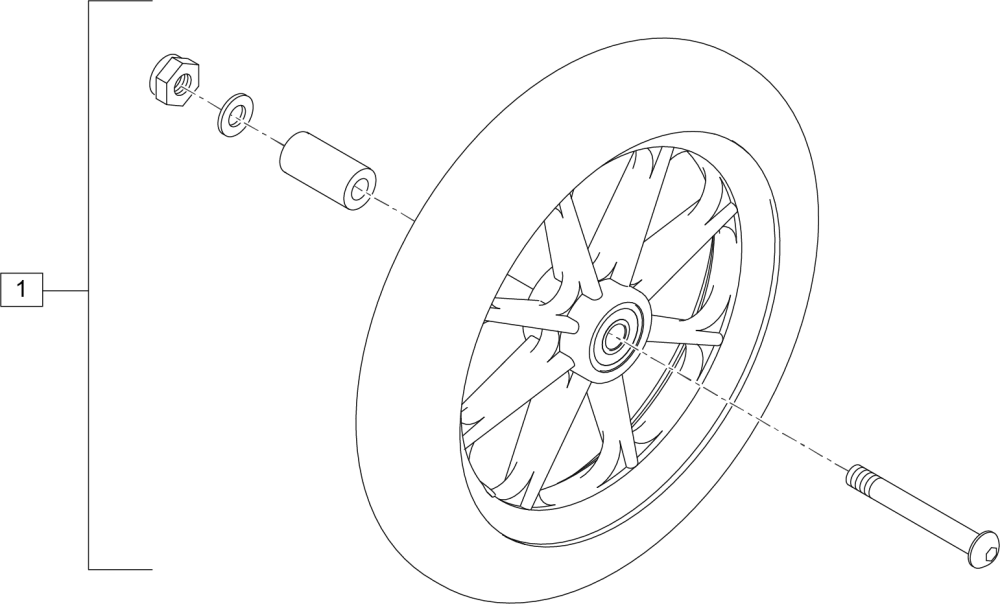 Rear Wheel-easy parts diagram