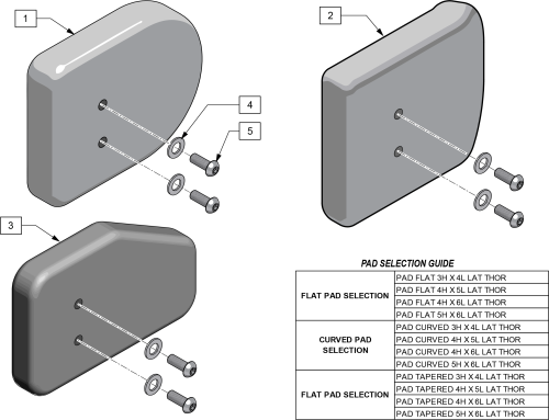 Lateral Pads parts diagram