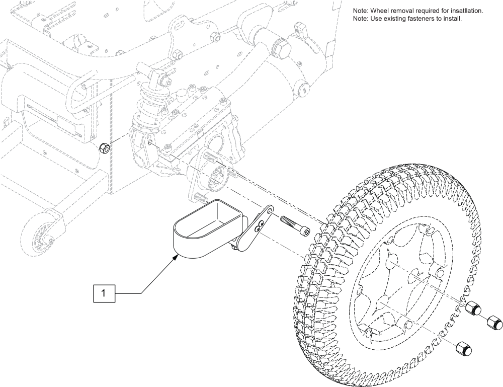 Crutch Holder For Q200r parts diagram