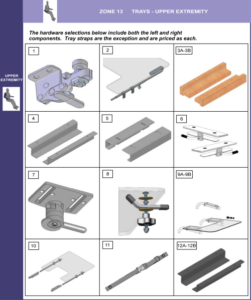 Cs-13-tray_mnt Upgrade Tray Mounting Hardware parts diagram