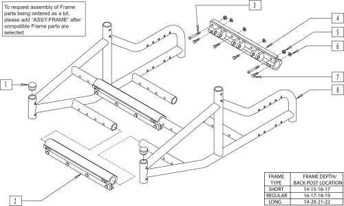 Growing Base Frame parts diagram