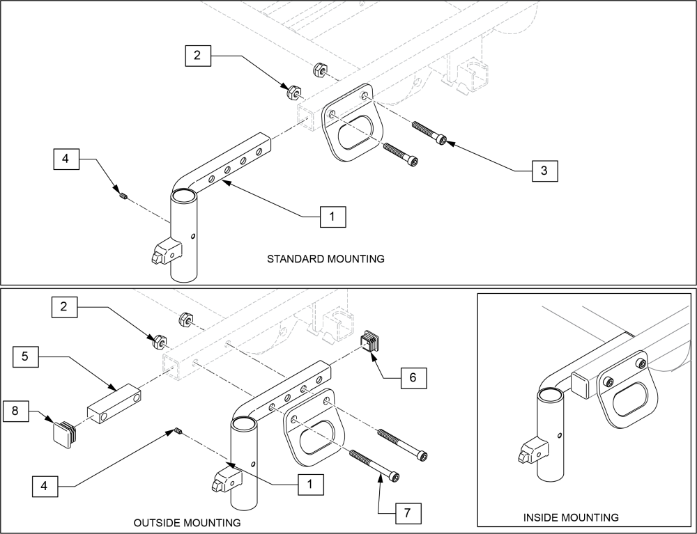 Q200r Hanger Receiver parts diagram
