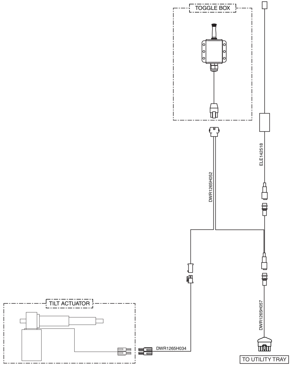 Ne, Tilt Thru Toggle, Electrical System Diagram parts diagram