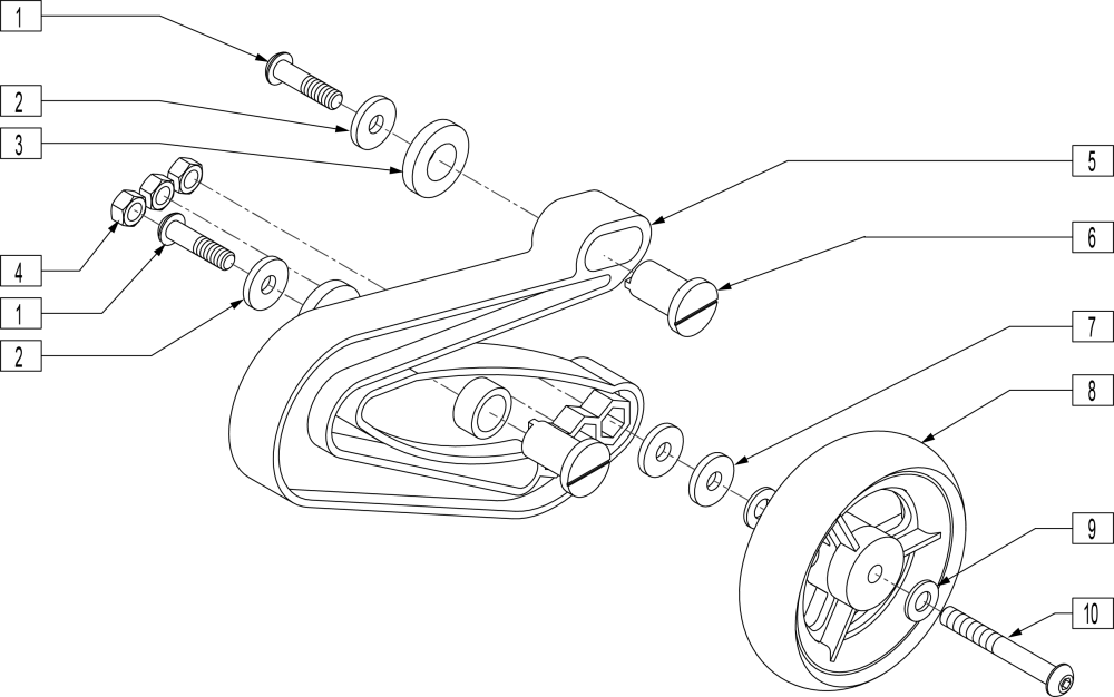 Anti-tip parts diagram