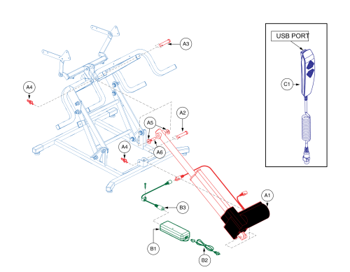 Single Motor, Dual Lead parts diagram
